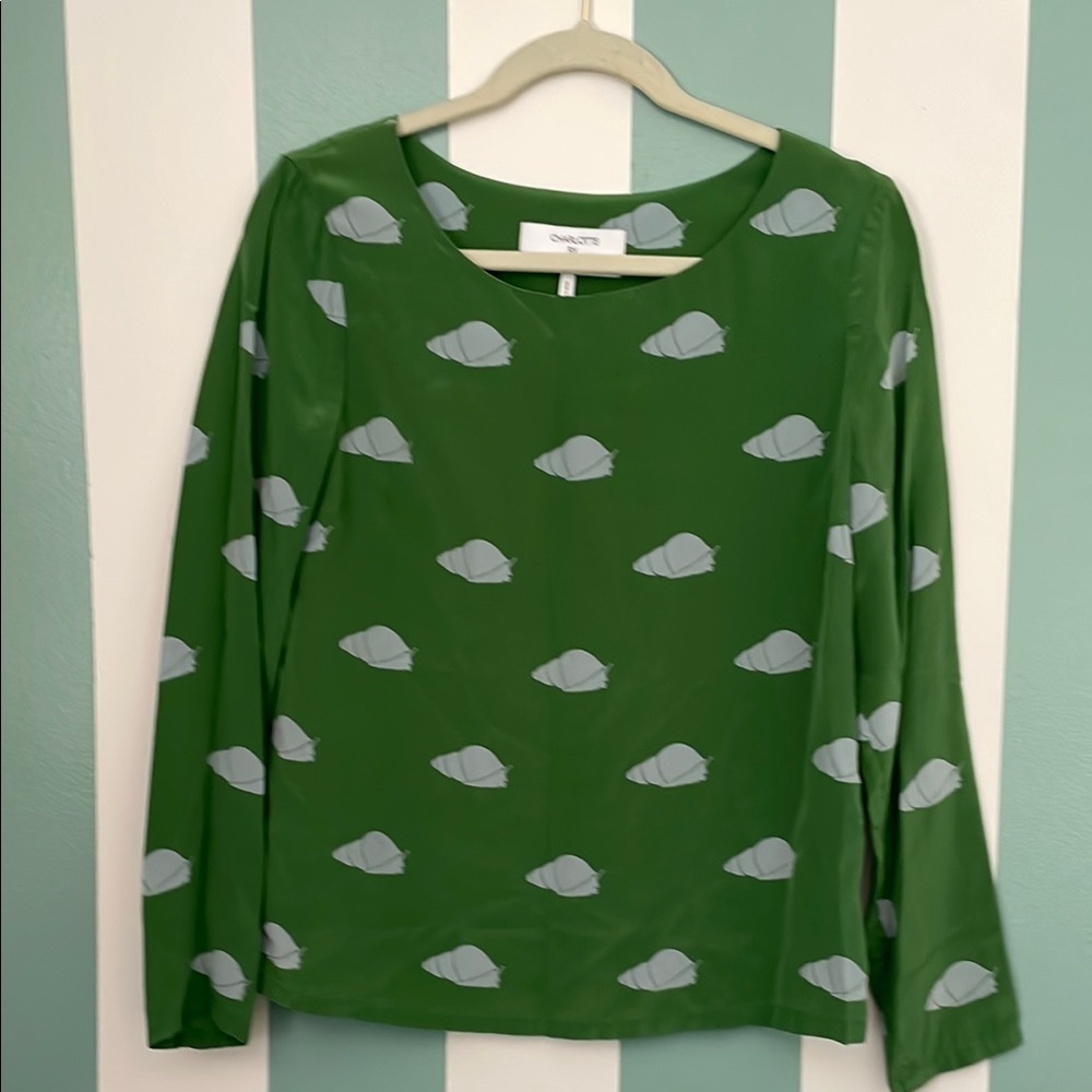 Charlotte from Anthropologie silk top